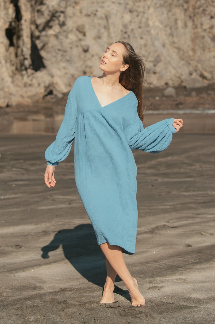 Cleo Dress - Blue