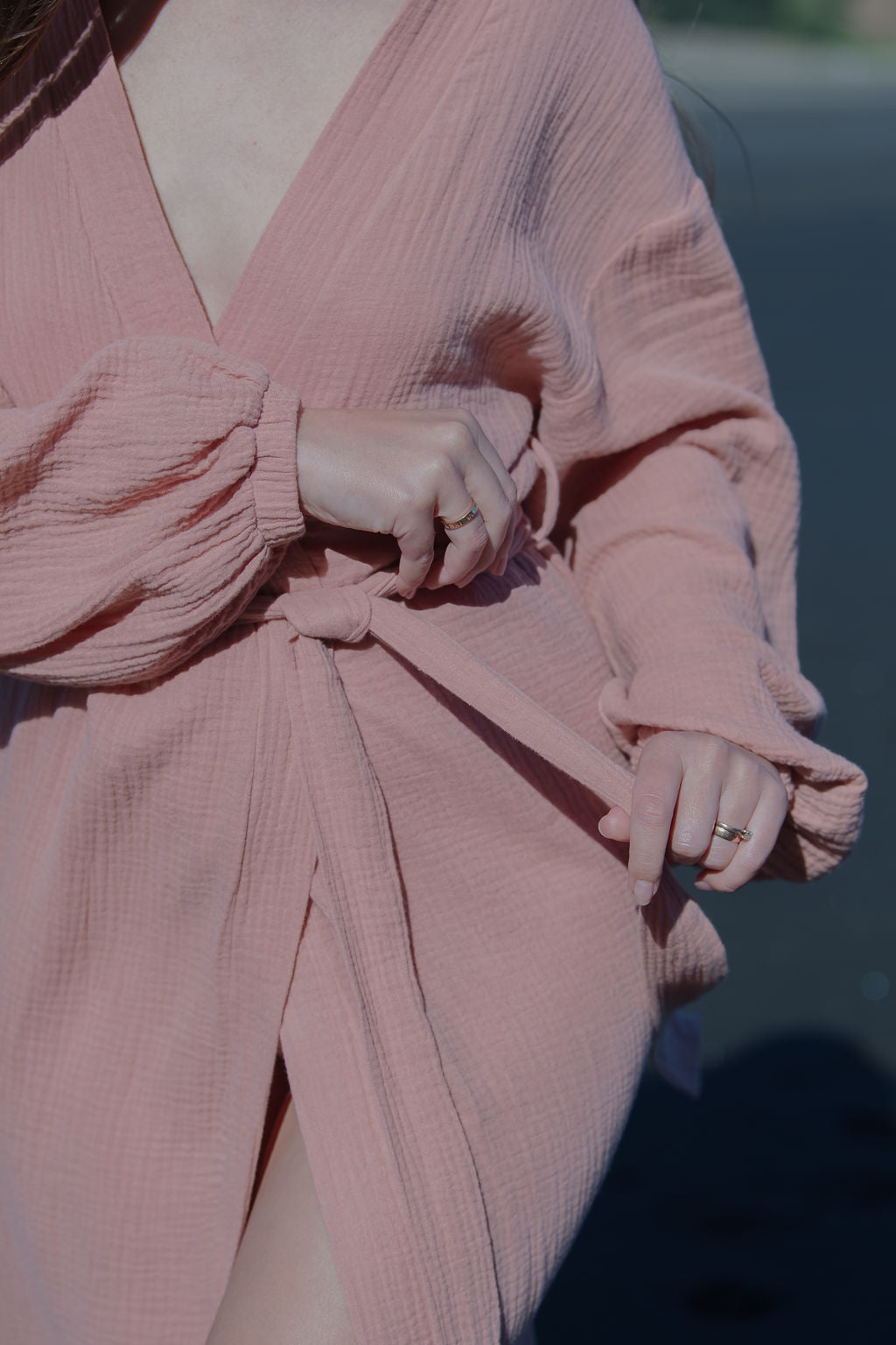 Selene Robe - Rose
